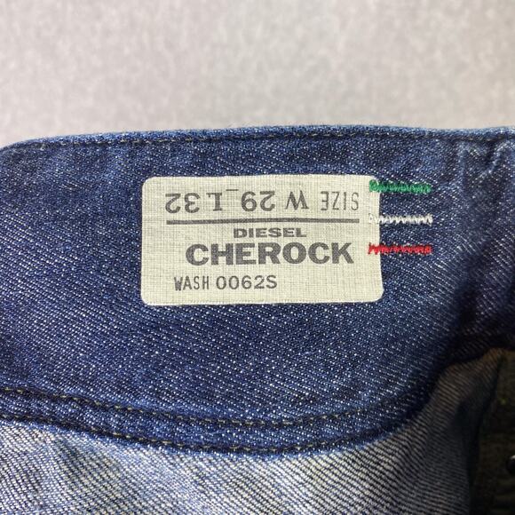 Diesel Womens 29x32 Cherock Slim Boot Cut Low Rise Jeans Distressed Y2K - Picture 11 of 13